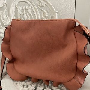 Sole Society Ruffle Rose Crossbody